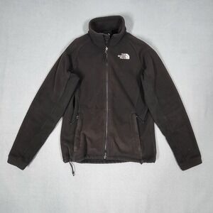 The North Face Womens Fleece Jacket Full Zip Black M Medium